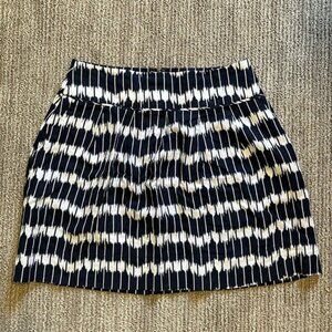LOFT Blue White Skirt Size 8